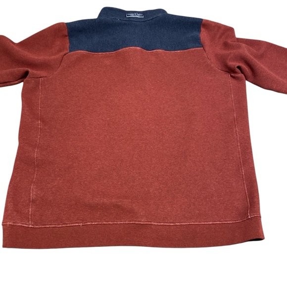 Vineyard Vines Burgundy and Blue quarter Zip Up Jacket - Picture 7 of 7